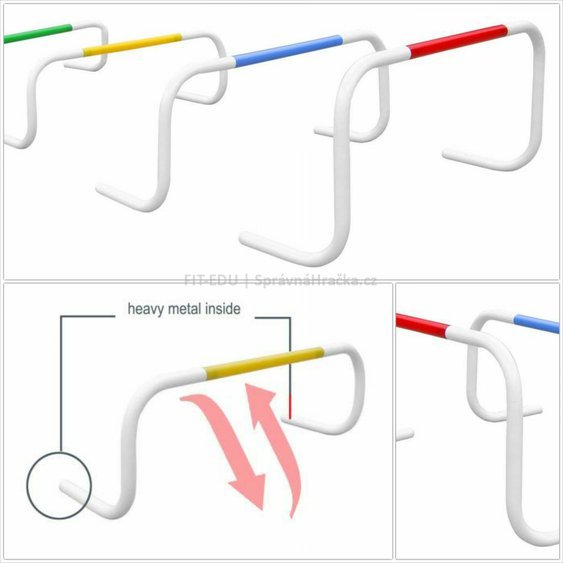 Samostavěcí atletická překážka 20 cm - pro koordinační cvičení, didaktické hry