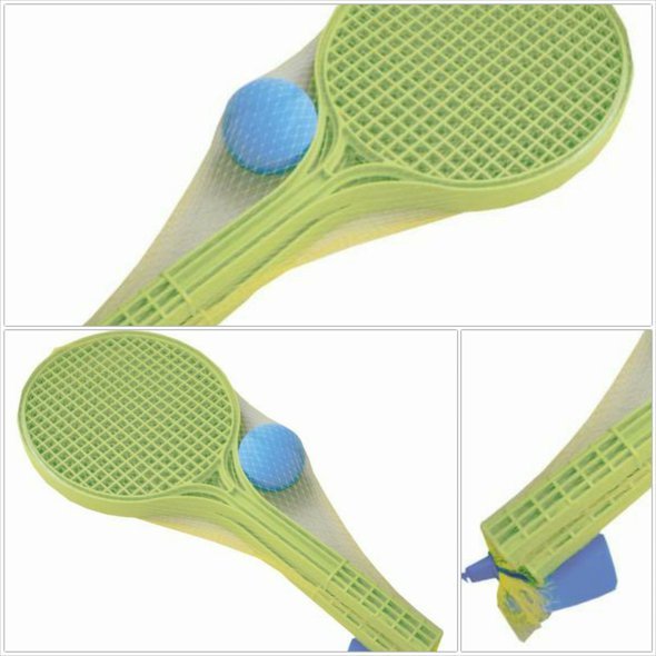 Líný tenis set "Soft"  2+1 color -  jednoduchá a rychle naučitelná hra