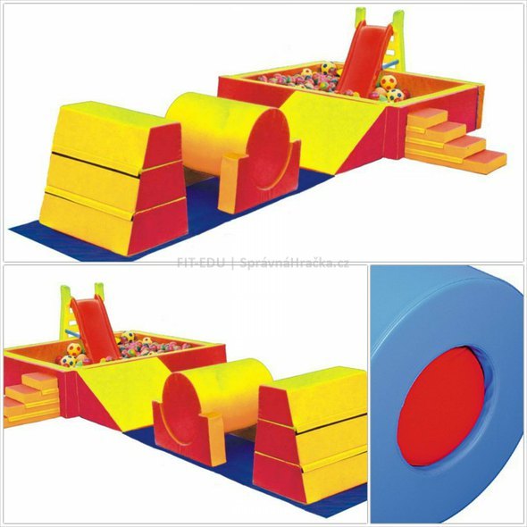 Gymnastický válec 0,8 x 0,6 m - tvrzený molitan, omyvatelná koženka