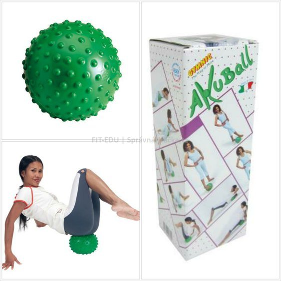 AKU Ball - Gymnic 20 cm - míček pro masáže, reflexní a relaxační cvičení