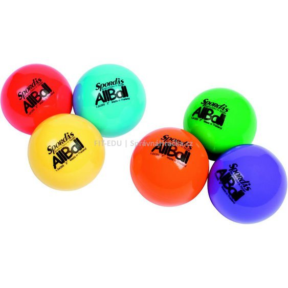 ALL Ball softball 10,2 cm (set 6ks) - víceúčelový gumový míč