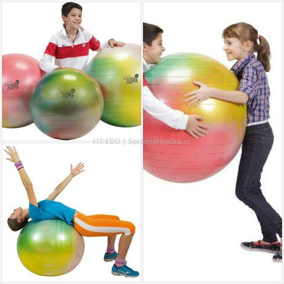 Arte Gymnic 65 cm - cvičební míč s originální barevnou úpravou