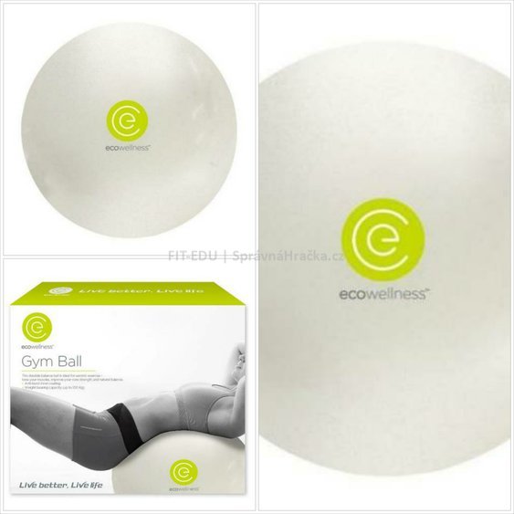 Ecowellness Ball 65 cm - míč na cvičení, k sezení a  aktivní relaxaci