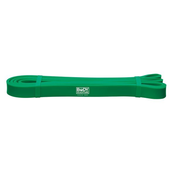 Fitness Loop BODY těžký  green - cvičební guma 208 x 1.9 cm