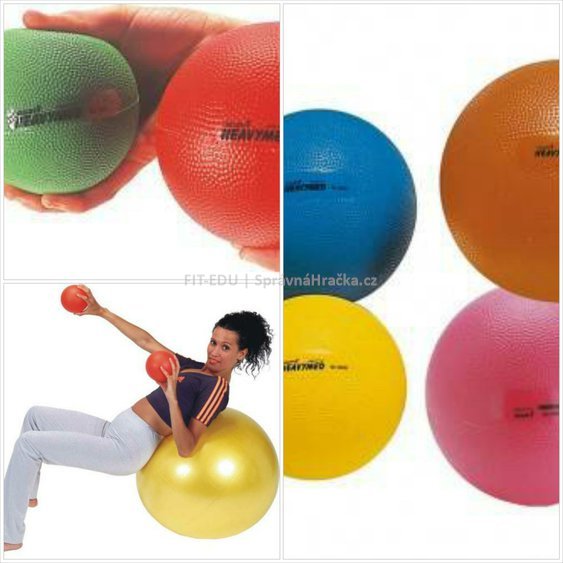 Heavymed 2 kg gymnastický medicinball - 15 cm, těžký míč