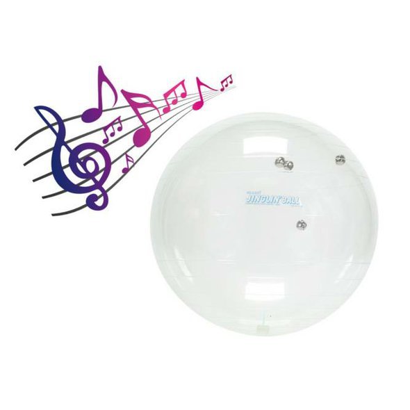 Jinglin Ball Gymnic 55 - průhledný cvičební míč s rolničkami