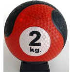 Medicinální míč De Luxe 2 kg - Ø 20 cm, pevná přírodní guma