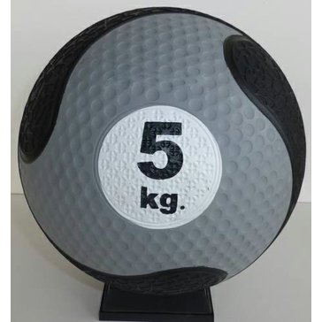 Medicinální míč De Luxe 5 kg - pevná přírodní guma