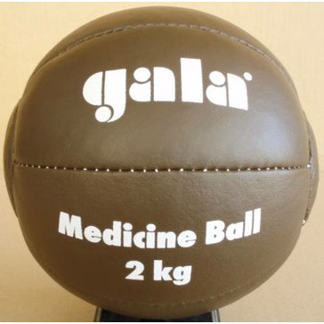 Medicinální míč GALA 1 kg - kožený