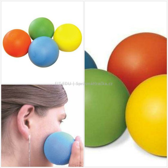 Molitanové softové míčky 70 mm celohladký - pro cvičení, hry a terapii