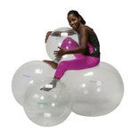 Opti Ball Gymnic 65 cm - průhledný míč k rehabilitaci a fyzioterapi