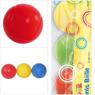 Molitanové míčky 70 mm, hladké 3ks - cvičení a hry