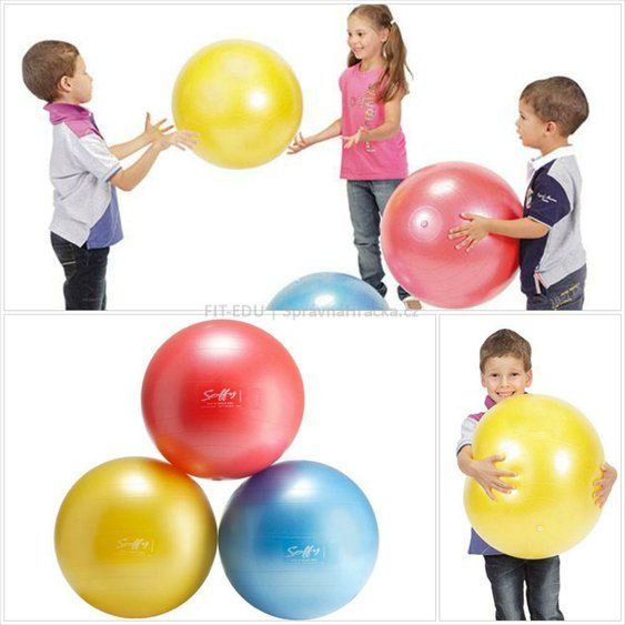 Soffy míč Gymnic 45 cm - pro hry a cvičení v tělocvičně nebo bazénu