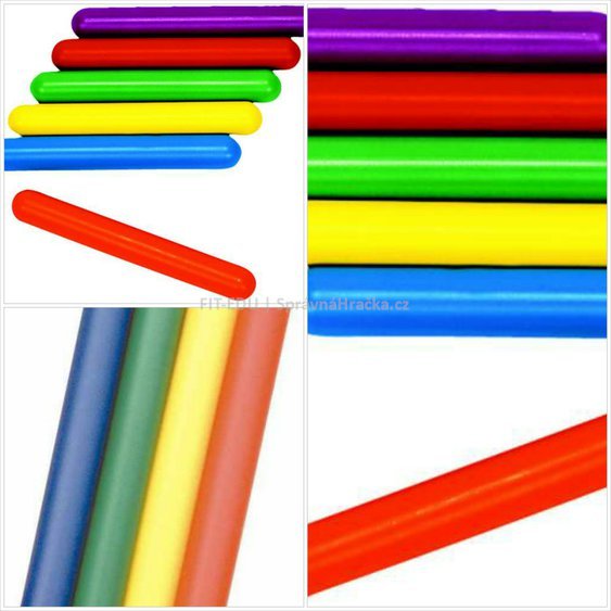 Štafetový kolík atletický plast PVC - 30 cm, Ø 30 mm, 57 g