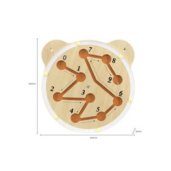 Kuličkodráha - dřevěná hra na stěnu