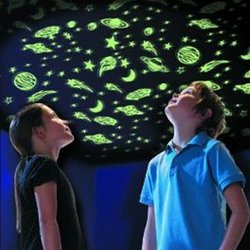 Galaxy - ve tmě svítící  dekorace