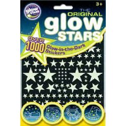 GlowStars 1000 nálepek - hvězdičky různých velikostí ve tmě svítící