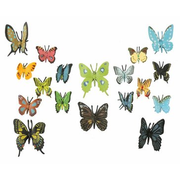 Velká sada motýlů - plast, pro děti na hraní