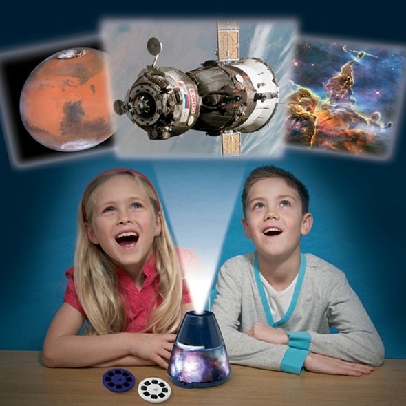 Dětský projektor "Vesmír" a také jako noční světlo pro klidné usínání