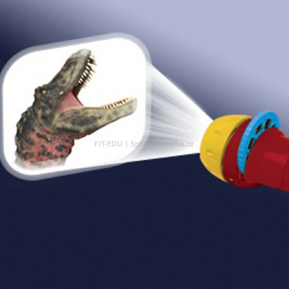 Dětský ruční foto-projektor "Dinosauři" a kapesní svítilna