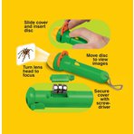 Dětský ruční foto-projektor "Nebezpečný hmyz"a kapesní svítilna