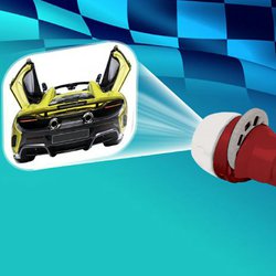 Dětský ruční foto-projektor  "Super sportovní auta" a baterka k svícení