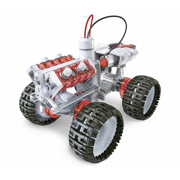 Elektronická stavebnice terénního auta s pohonem 4x4 na slanou vodu!