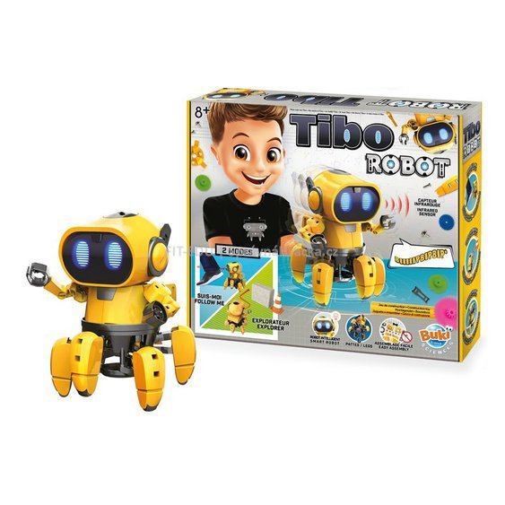 Robot TIBO – stavebnice s řídící jednotkou, senzory
