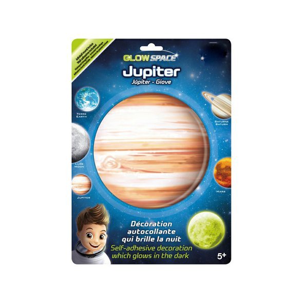Ve tmě svítící nalepovací 3D dekorace na zeď/strop  "Jupiter"