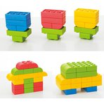 Q-Blok "32" - dětská stavebnice s velikými barevnými cihlami
