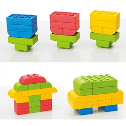 Q-Blok "32" - dětská stavebnice s velikými barevnými cihlami