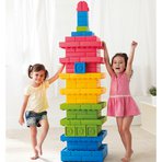 Q-Blok - dětská stavebnice s velikými barevnými cihlami