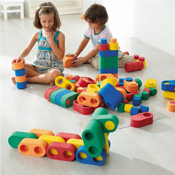 LINKITset - stavebnice pro děti s otáčivým pohybem při spojování