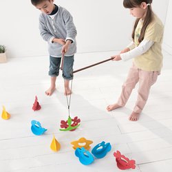 Zhoupni a rybař - hra na jemnou motoriku a koordinaci