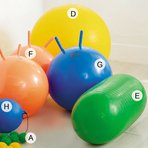 Školní set míčů - 25 míčů pro cvičení a rehabilitaci