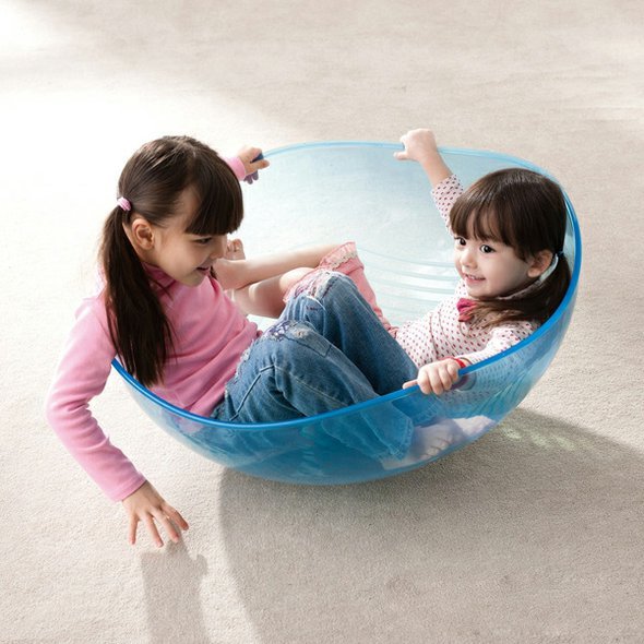 Houpací mísa průhledná - pro hru, cvičení a terapii dětí