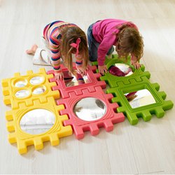 Zrcadlová krychle - velká stavebnice pro děti s optickými klamy