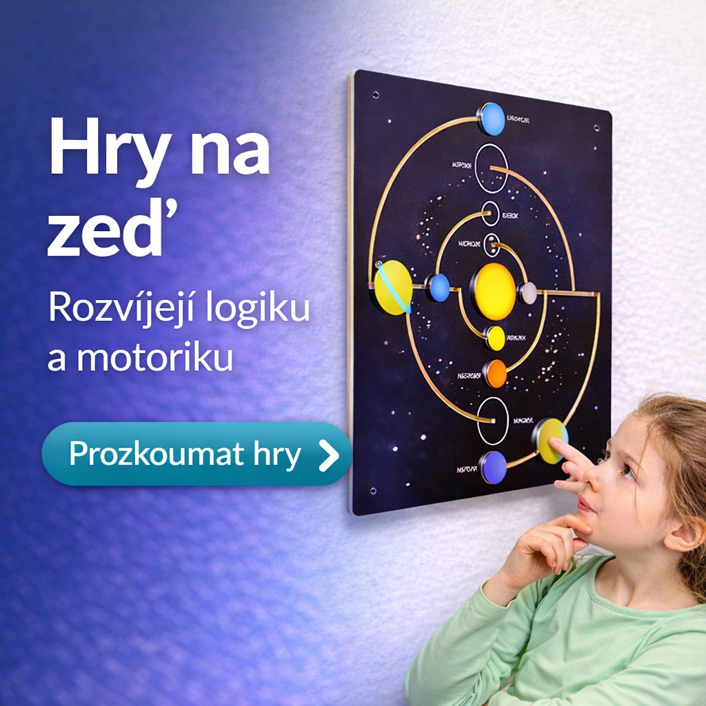 Objevte didaktické hry na zeď pro děti, které podporují rozvoj logiky, motoriky a smyslového vnímání. Ideální řešení pro mateřské školy i domácí prostředí, které šetří místo a zároveň nabízí zábavné učení.
