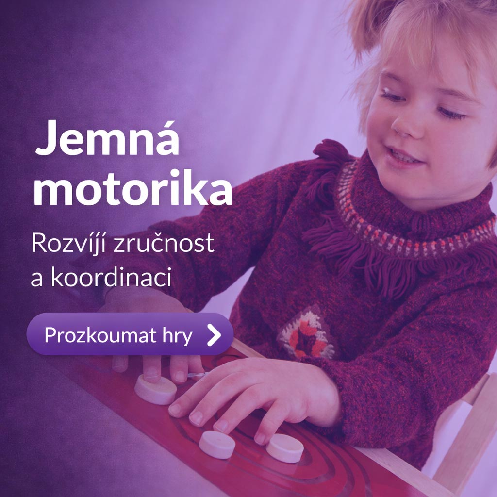 Objevte hry na jemnou motoriku pro děti, které podporují rozvoj zručnosti, koordinace ruky a práce prstů. Pomáhají dětem připravit se na každodenní činnosti i psaní. Vhodné pro mateřské školy i domácí prostředí.
