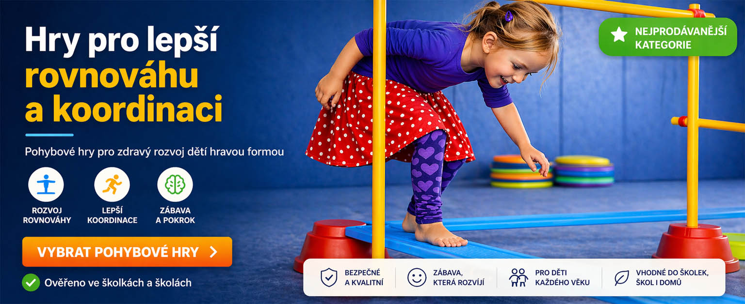 Motorické hry pro děti – rozvoj rovnováhy a koordinace