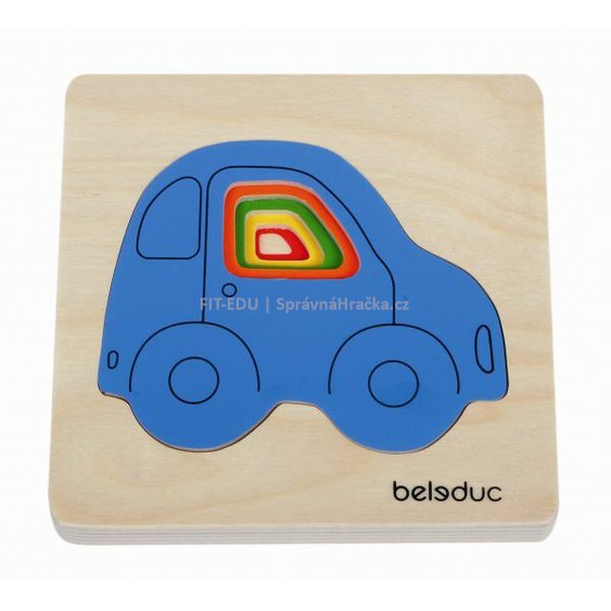 Vrstvené puzzle - Auto