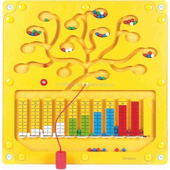 Číselný strom - magnetická hra s počítáním a jemnou motorikou