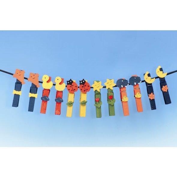 Sada barevných kolíků - 12ks