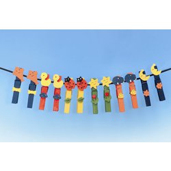 Sada barevných kolíků - 12ks