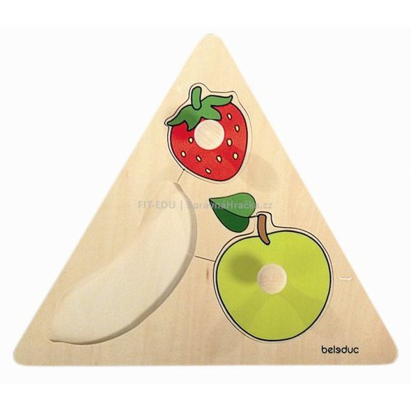 Trojúhelníkové puzzle 'Ovoce'