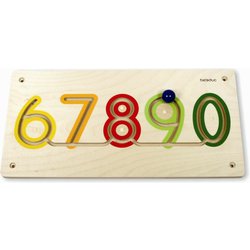 Čísla 6-0 - pomůcka pro nácvik psaní