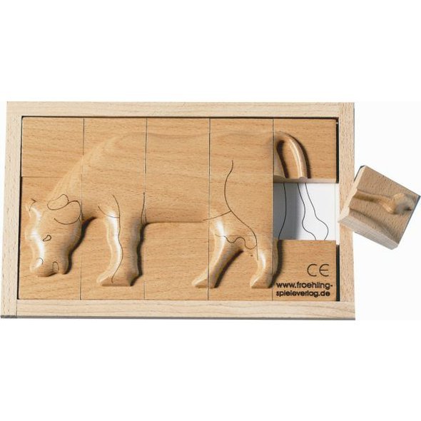 Reliéfové puzzle 'Kravička'