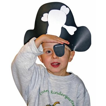 Pirátské klobouky - 8 ks klobouků k vystřihování