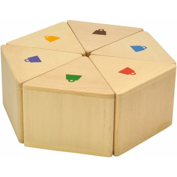 Váhové hranoly 12 ks - pomůcka na vnímání hmotnosti