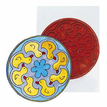 XL razítko "Mandala kačenka" - s úchyty 7,5 cm